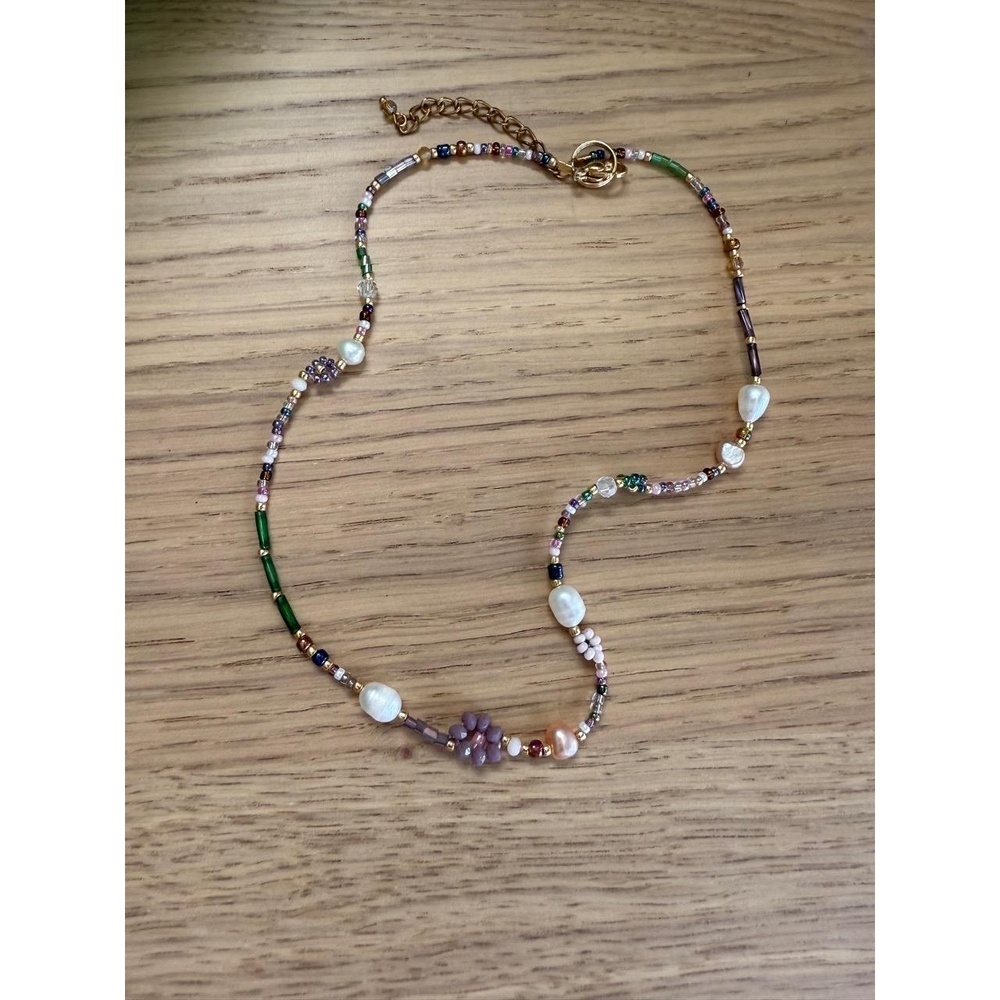 Beaded Flower Necklace